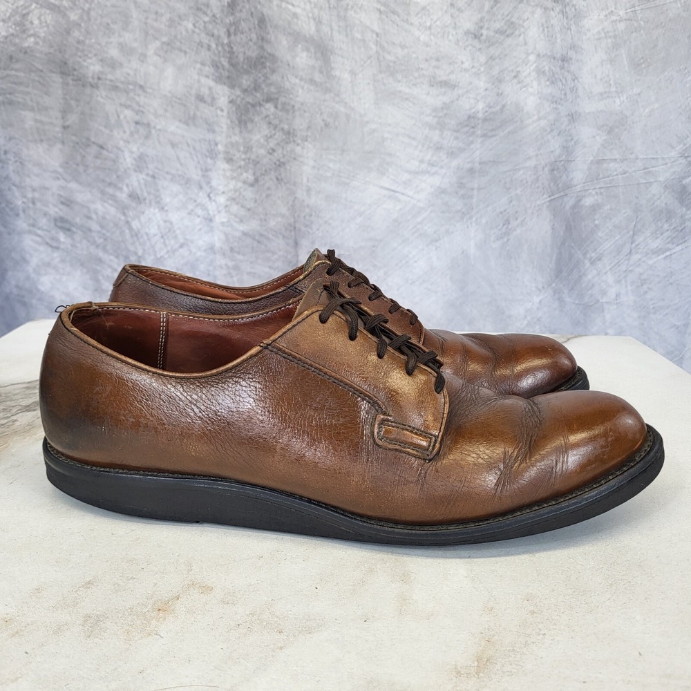 80's Red Wing POST MAN Derby Casual Leather Shoes Men's Size 12 A (Narrow)
